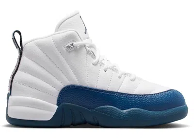 Pre-owned Jordan 12 Retro (2025) Sneakers In White/french Blue/metallic Silver In Multi
