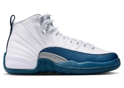 Pre-owned Jordan 12 Retro (2025) Sneakers In White/french Blue/metallic Silver In Multi