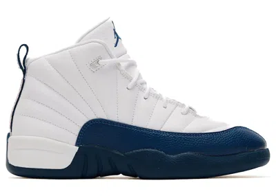 Pre-owned Jordan 12 Retro (2025) Sneakers In White/french Blue/metallic Silver In Multi