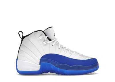 Pre-owned Jordan 12 Retro Blueberry Sneakers In White/black/game Royal