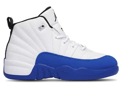 Pre-owned Jordan 12 Retro Blueberry Sneakers In White/black/game Royal In Multi