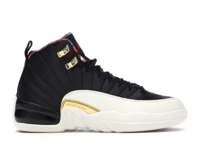 Pre-owned Jordan 12 Retro Chinese New Year (2019) Sneakers In Black/true Red/sail