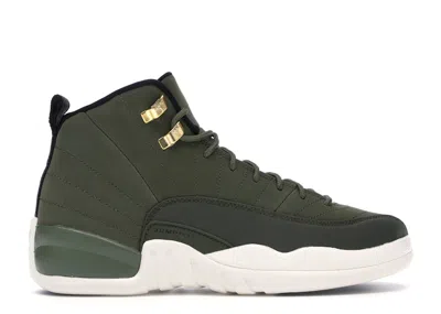 Pre-owned Jordan 12 Retro Chris Paul Class Of 2003 Sneakers In Olive Canvas/black/sail