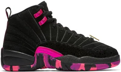 Pre-owned Jordan 12 Retro Doernbecher (2017) Sneakers In Black/pink Blast/hyper Violet