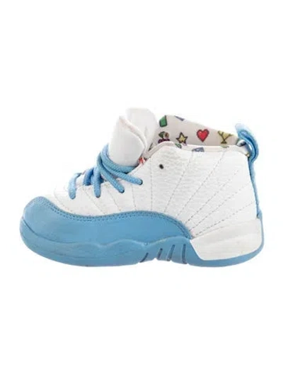 Pre-owned Jordan Kids' 12 Retro Emoji Sneakers In Blue