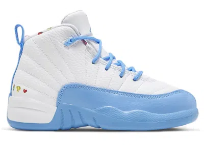 Pre-owned Jordan 12 Retro Emoji Sneakers In White/lemon Venom/vivid Sulfur