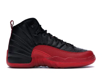 Pre-owned Jordan 12 Retro Flu Game (2016) Sneakers In Black/varsity Red In Multi