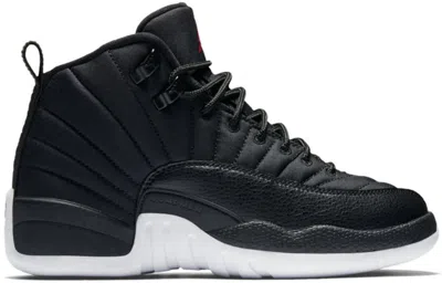 Pre-owned Jordan 12 Retro Nylon Sneakers In Black/gym Red/white