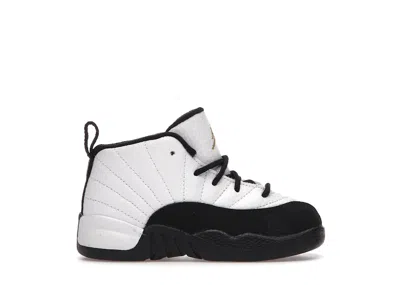 Pre-owned Jordan 12 Retro Royalty Taxi Sneakers In White/black/metallic Gold In Multi