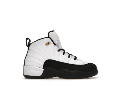 Pre-owned Jordan 12 Retro Royalty Taxi Sneakers In White/black/metallic Gold In Multi