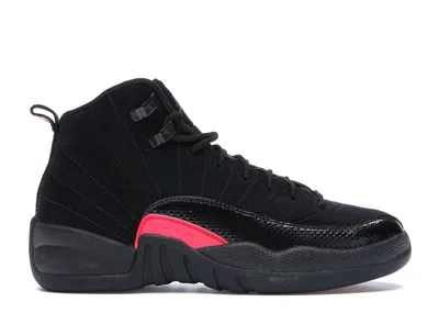 Pre-owned Jordan 12 Retro Sneakers In Black/dark Grey/rush Pink
