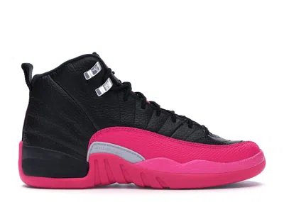 Pre-owned Jordan 12 Retro Sneakers In Black/deadly Pink/metallic Silver