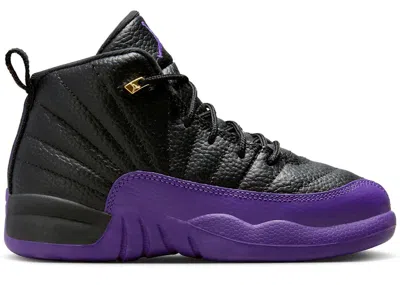 Pre-owned Jordan 12 Retro Sneakers In Black/field Purple/taxi