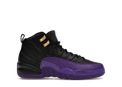 Pre-owned Jordan 12 Retro Sneakers In Black/field Purple/taxi