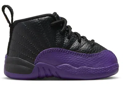 Pre-owned Jordan 12 Retro Sneakers In Black/field Purple/taxi In Multi