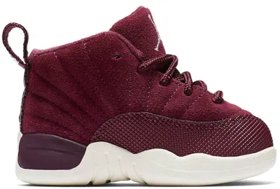 Pre-owned Jordan 12 Retro Sneakers In Bordeaux/sail/metallic Silver