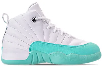 Pre-owned Jordan 12 Retro Sneakers In White/black/light Aqua In Multi