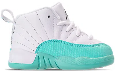 Pre-owned Jordan 12 Retro Sneakers In White/black/light Aqua