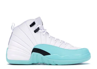 Pre-owned Jordan 12 Retro Sneakers In White/black/light Aqua
