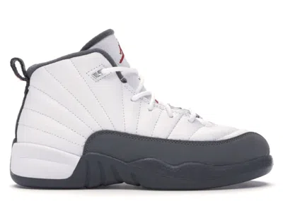 Pre-owned Jordan 12 Retro Sneakers In White/dark Grey/gym Red