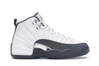 Pre-owned Jordan 12 Retro Sneakers In White/dark Grey/gym Red
