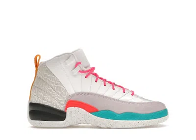 Pre-owned Jordan 12 Retro Sneakers In White/vapor Green/photon Dust In Multi