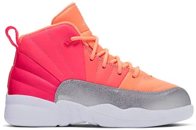 Pre-owned Jordan 12 Retro Sunrise Sneakers In Racer Pink/white/hot Punch In Multi