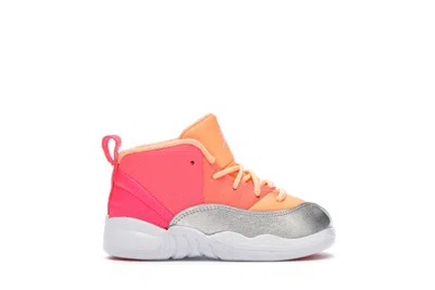 Pre-owned Jordan 12 Retro Sunrise Sneakers In Racer Pink/white/hot Punch In Multi