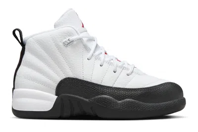 Pre-owned Jordan 12 Retro Taxi Flip (ps) In White/gym Red/black