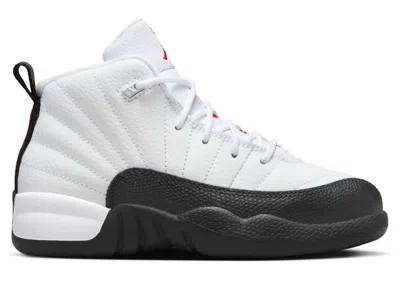 Pre-owned Jordan 12 Retro Taxi Flip Sneakers In White/gym Red/black