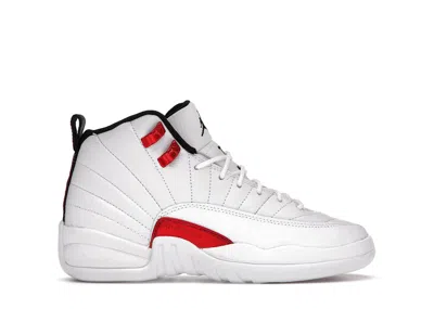 Pre-owned Jordan 12 Retro Twist Sneakers In White/black/university Red In Multi