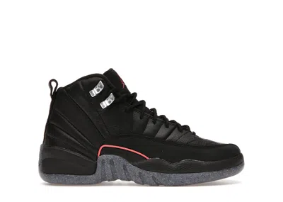 Pre-owned Jordan 12 Retro Utility Sneakers In Black/bright Crimson
