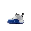 Jordan 12 Retro "white & Game Royal" Baby/toddler Shoes
