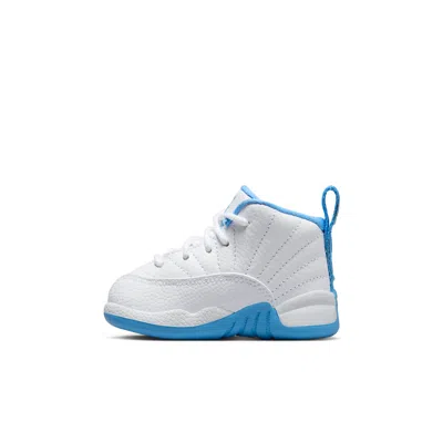 Jordan 12 Retro "white And University Blue" Baby/toddler Shoes