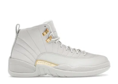 Pre-owned Jordan 12 Retro (women's) Sneakers In Phantom/metallic Gold/white