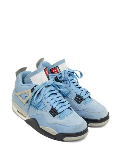 Pre-owned Jordan 1255609 Suede Sneakers In Blue