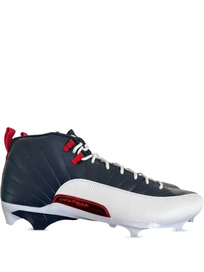 Jordan 12alpha 3 Pe Cleats In Blue