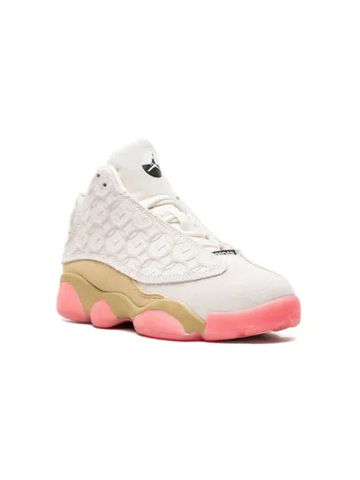 Jordan Kids'  13 Retro Low Suede Sneakers In Neutrals