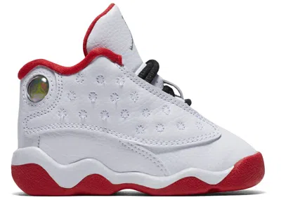 Pre-owned Jordan 13 Retro Metal Silver Sneakers In White/university Red/black
