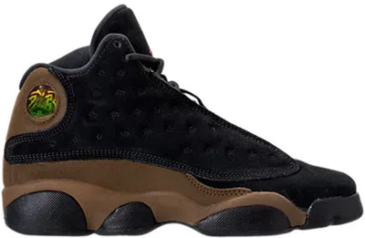 Pre-owned Jordan 13 Retro Olive Sneakers In Black/true Red/light Olive