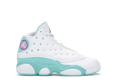 Pre-owned Jordan 13 Retro Pink Sneakers In White/soar/green In Multi