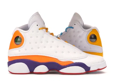 Pre-owned Jordan 13 Retro Playground Sneakers In White/black/court Purple