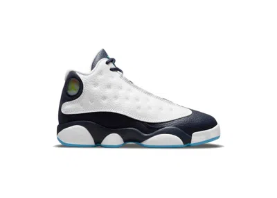 Pre-owned Jordan 13 Retro Powder Blue Sneakers In White/obsidian/dark Powder Blue