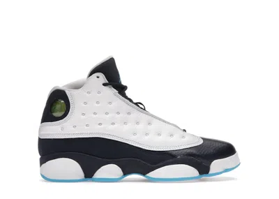 Pre-owned Jordan 13 Retro Powder Blue Sneakers In White/obsidian/dark Powder Blue