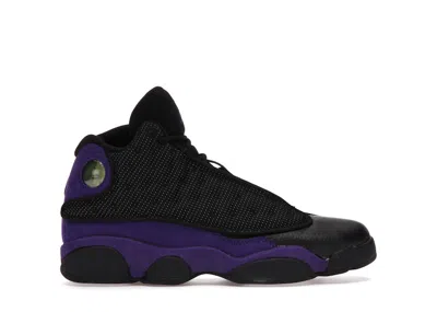 Pre-owned Jordan 13 Retro Sneakers In Black/court Purple/white
