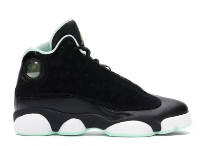 Pre-owned Jordan 13 Retro Sneakers In Black/metallic Gold/mint Foam