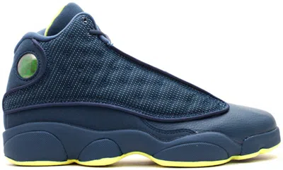 Pre-owned Jordan 13 Retro Sneakers In Squadron Blue/electric Yellow/black In Multi