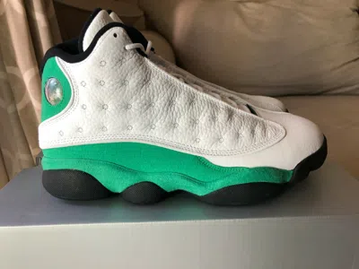 Pre-owned Jordan 13 Retro White Lucky Green Db6537113