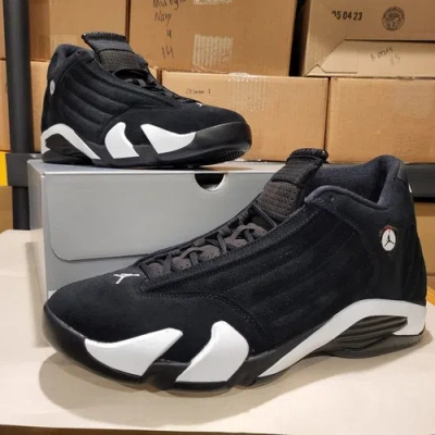 Pre-owned Jordan 14 Black White Size 13 487471-016