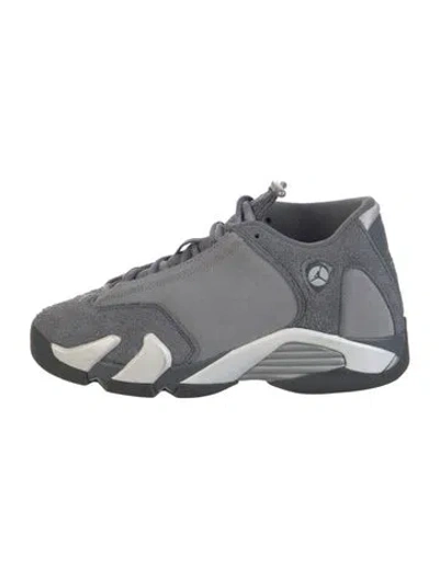 Pre-owned Jordan 14 Chunky Sneakers In Gray